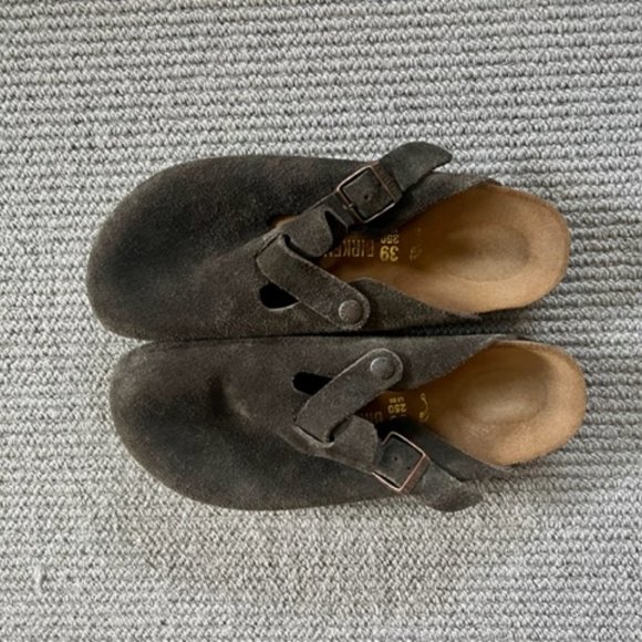 Birkenstock Dark Brown Suede Mules - Picture 7 of 8